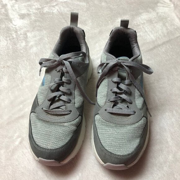 Skechers Arch Fit - Roykon 232205 Men's Athletic Shoes Grey/Black 7.5 US - Picture 1 of 9